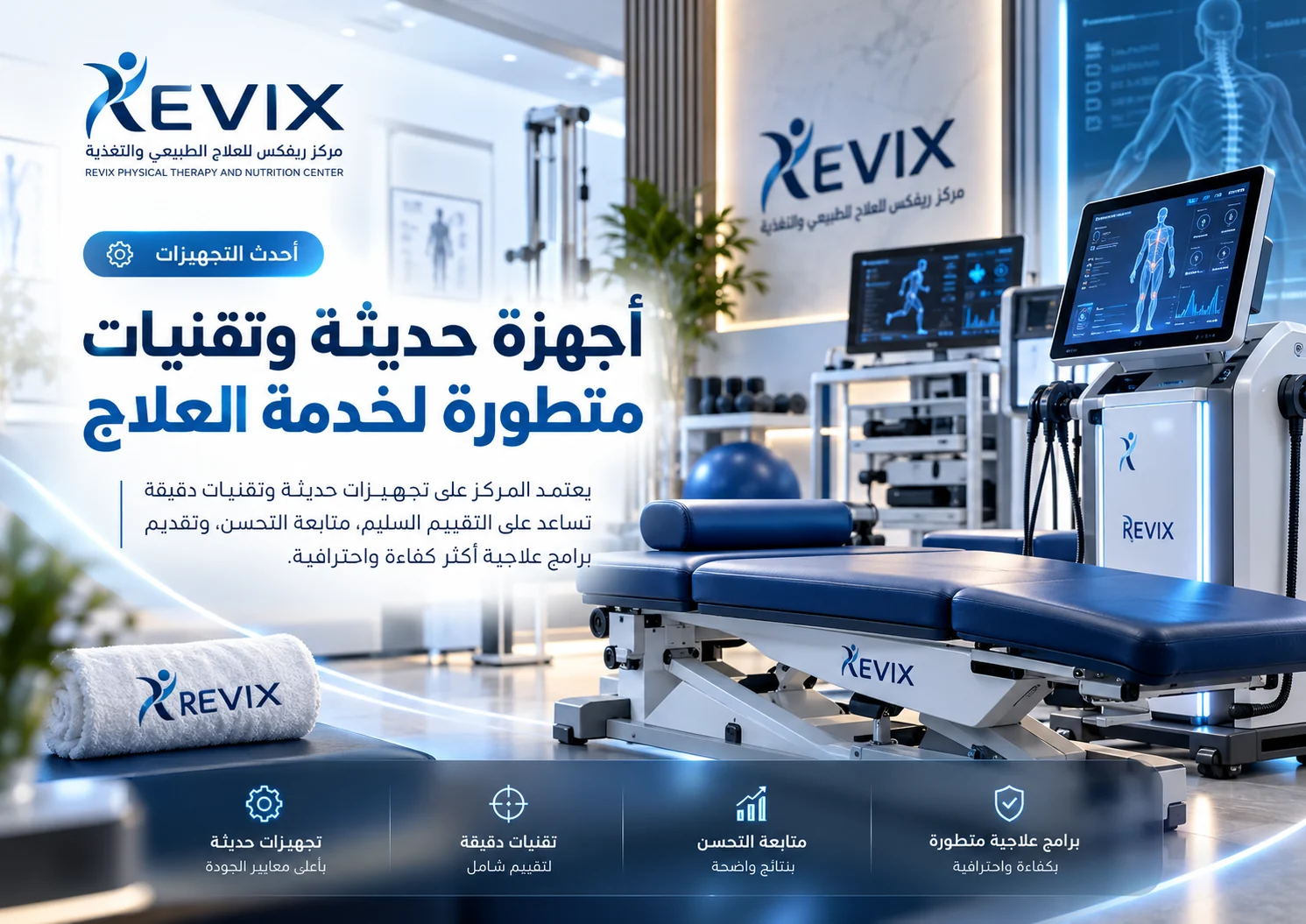 كيف تدعم تجهيزات التأهيل رحلة العلاج الطبيعي في ريفكس؟