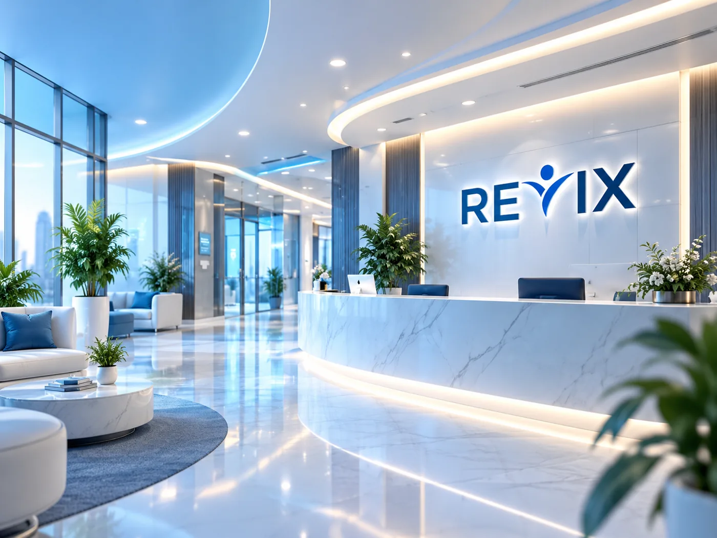 تصميم فني لبيئة استقبال REVIX